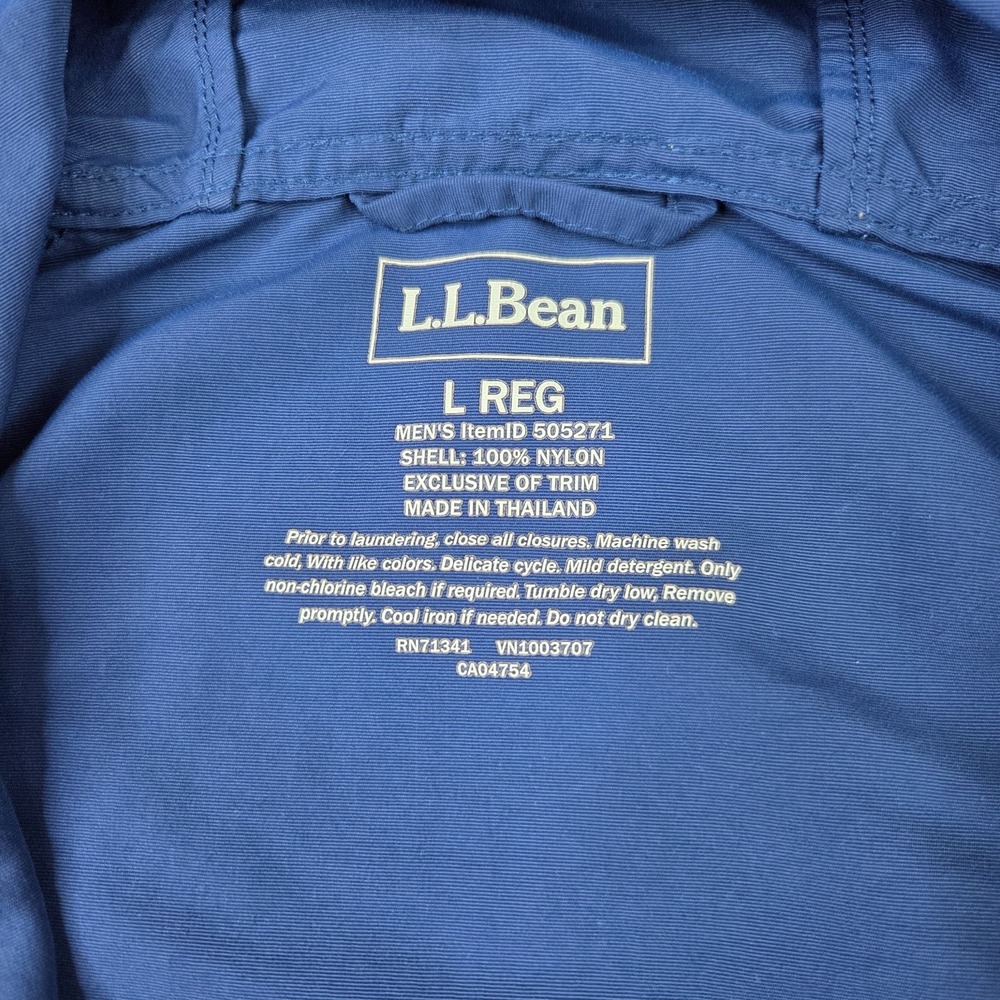 ✨LL Bean Mountain Anorak Jacket Men's L Classic Aztec 1/2 Zip Pullover Hooded - Picture 4 of 10